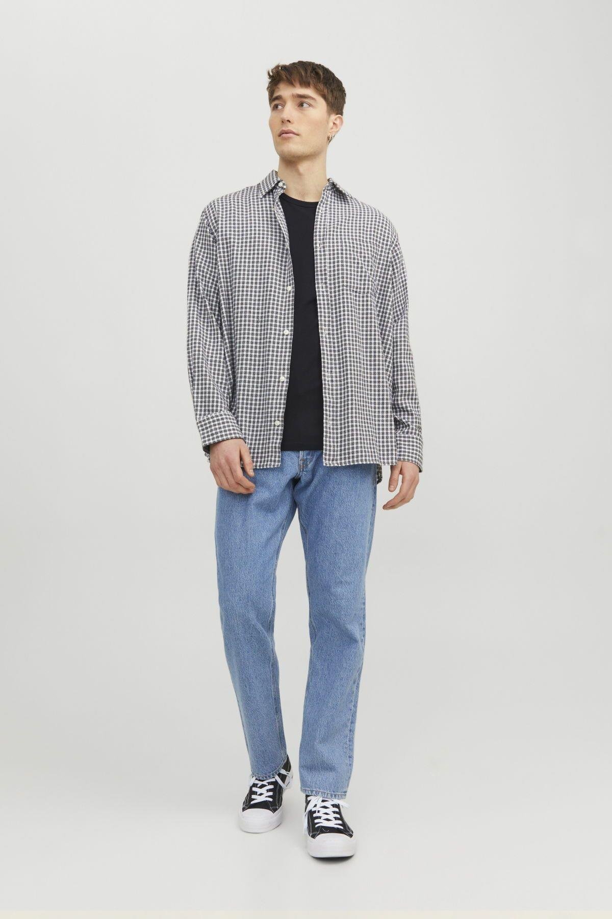 Jack & Jones Erkek Basic Pamuklu Bisiklet Yaka T-shirt - 12058529 - Jack & Jones - 12058529