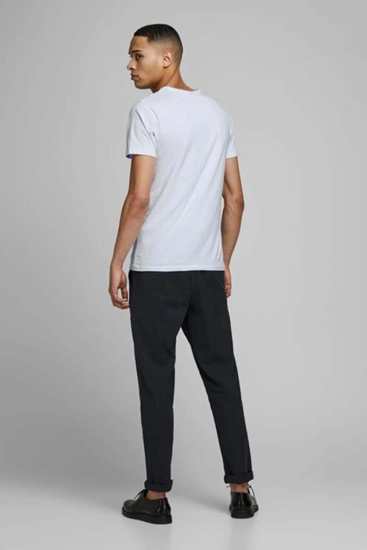 Jack & Jones Erkek Basic Pamuklu Bisiklet Yaka T-shirt - 12058529 - Jack & Jones - 12058529