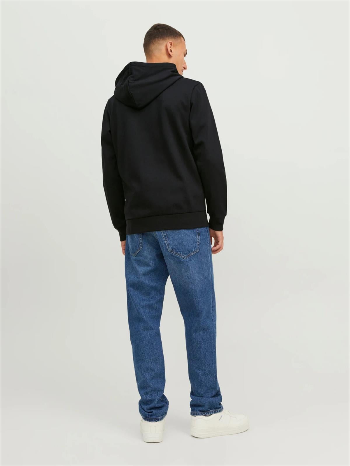 Jack & Jones Erkek Baskılı Fermuarlı Sweatshirt - 12236179 - Jack & Jones - 12236179