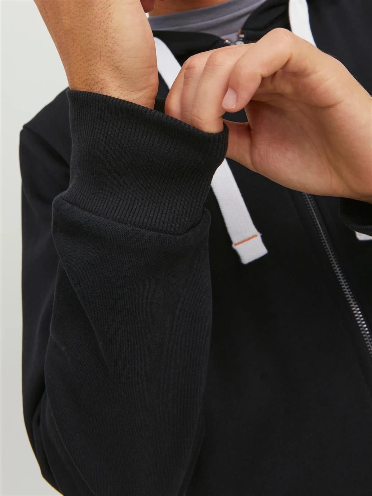 Jack & Jones Erkek Baskılı Fermuarlı Sweatshirt - 12236179 - Jack & Jones - 12236179