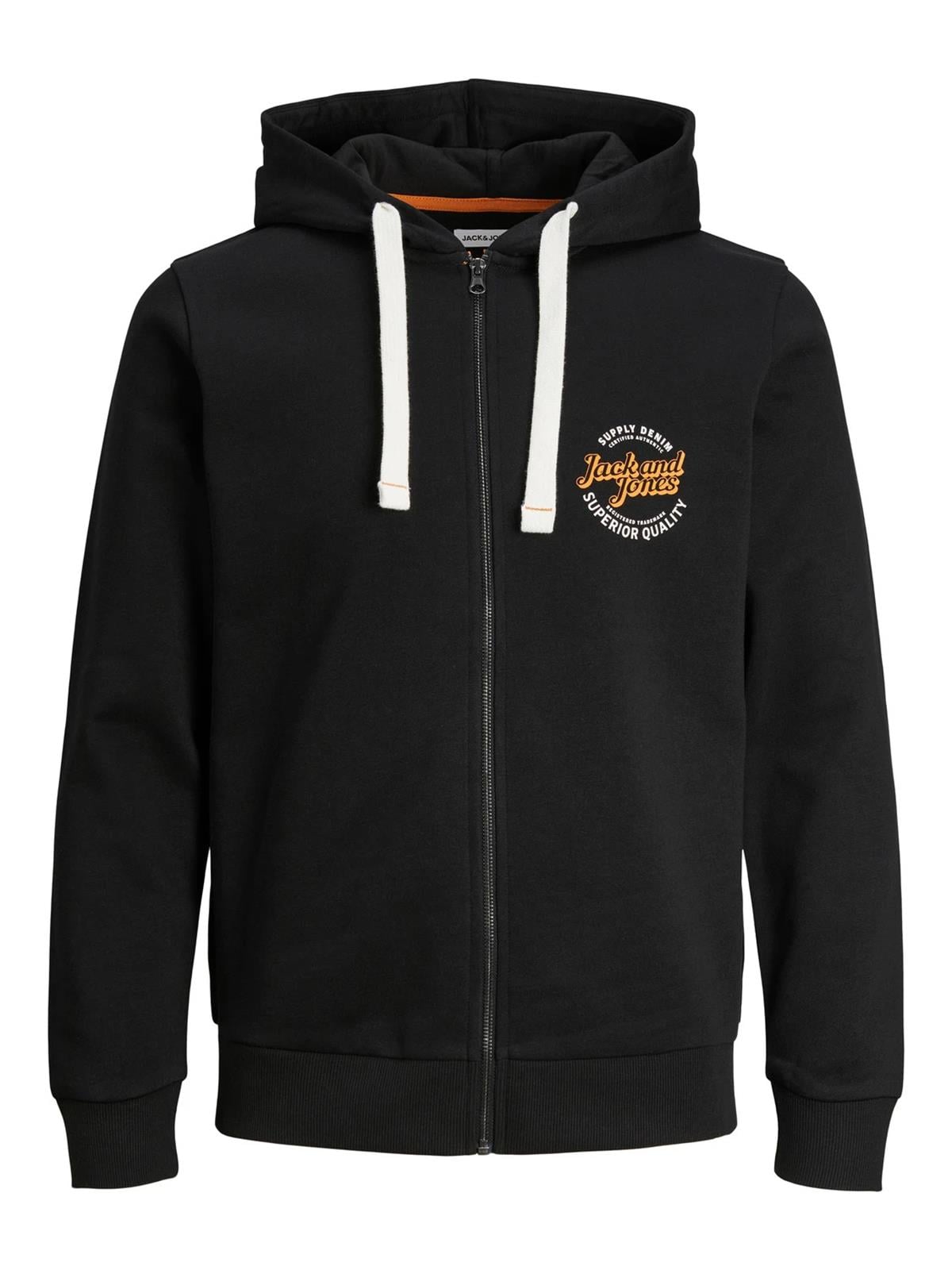 Jack & Jones Erkek Baskılı Fermuarlı Sweatshirt - 12236179 - Jack & Jones - 12236179