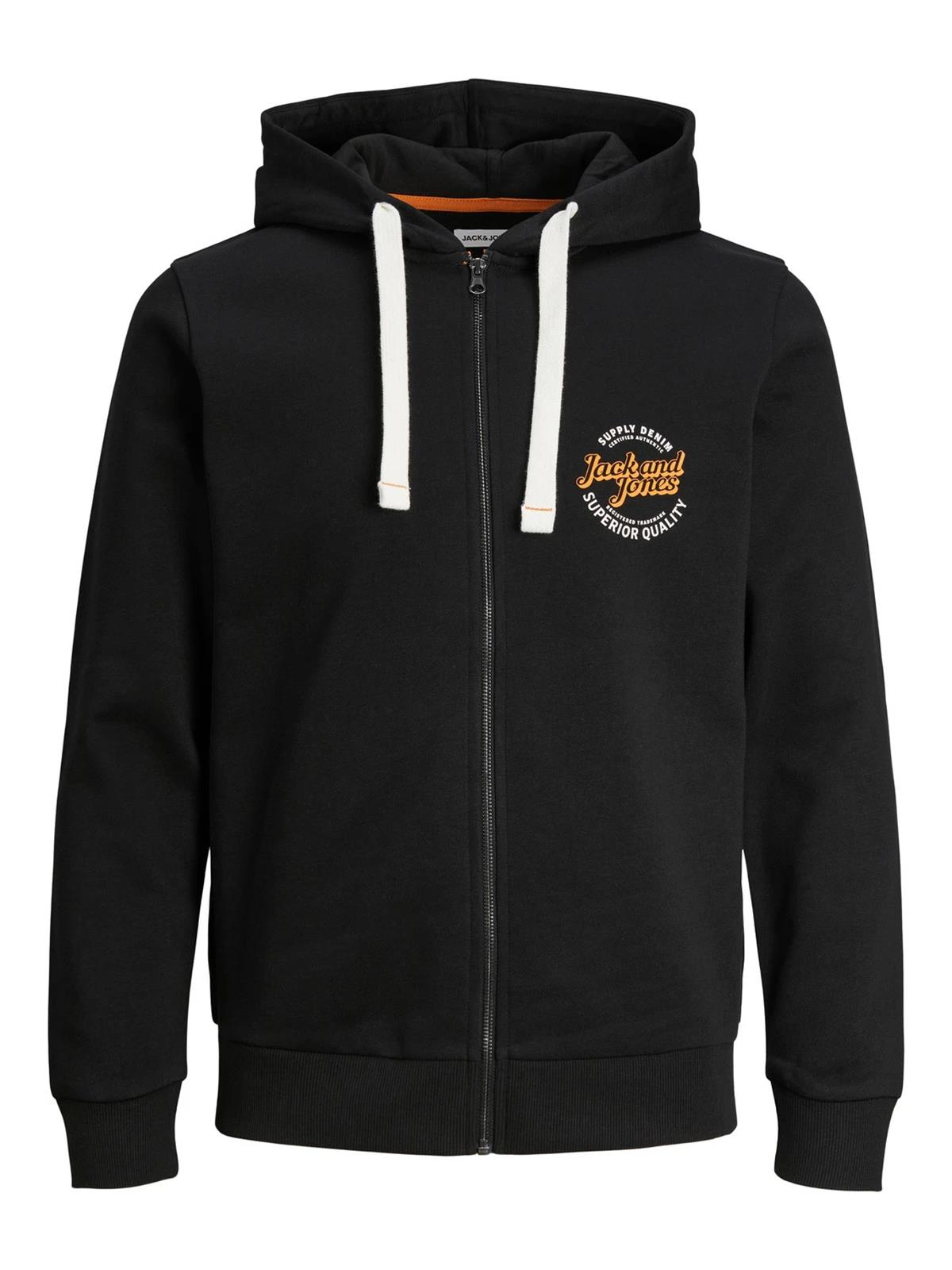 Jack & Jones Erkek Baskılı Fermuarlı Sweatshirt - 12236179 - Jack & Jones - 12236179