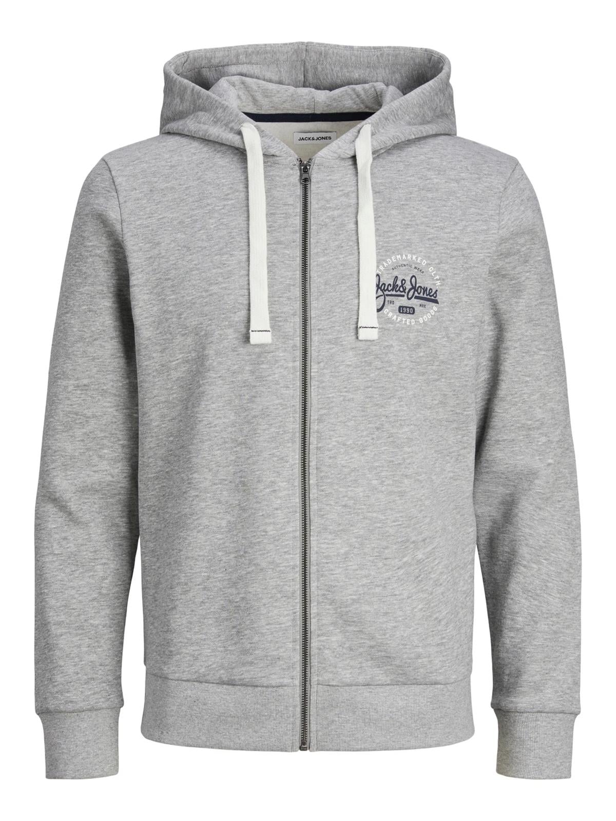 Jack & Jones Erkek Baskılı Fermuarlı Sweatshirt - 12236179 - Jack & Jones - 12236179