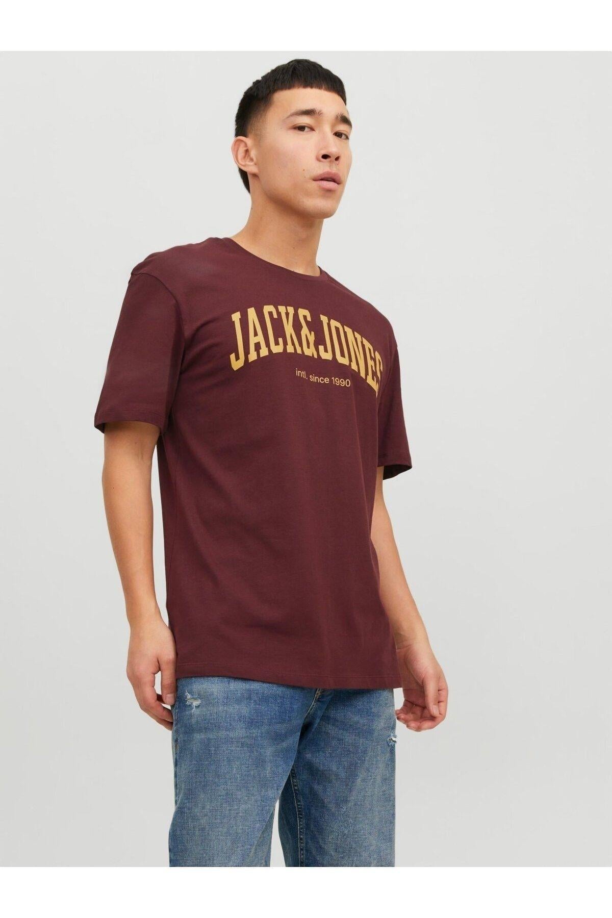 Jack & Jones Erkek Baskılı Pamuklu T-shirt - 12236514 - Jack & Jones - 12236514