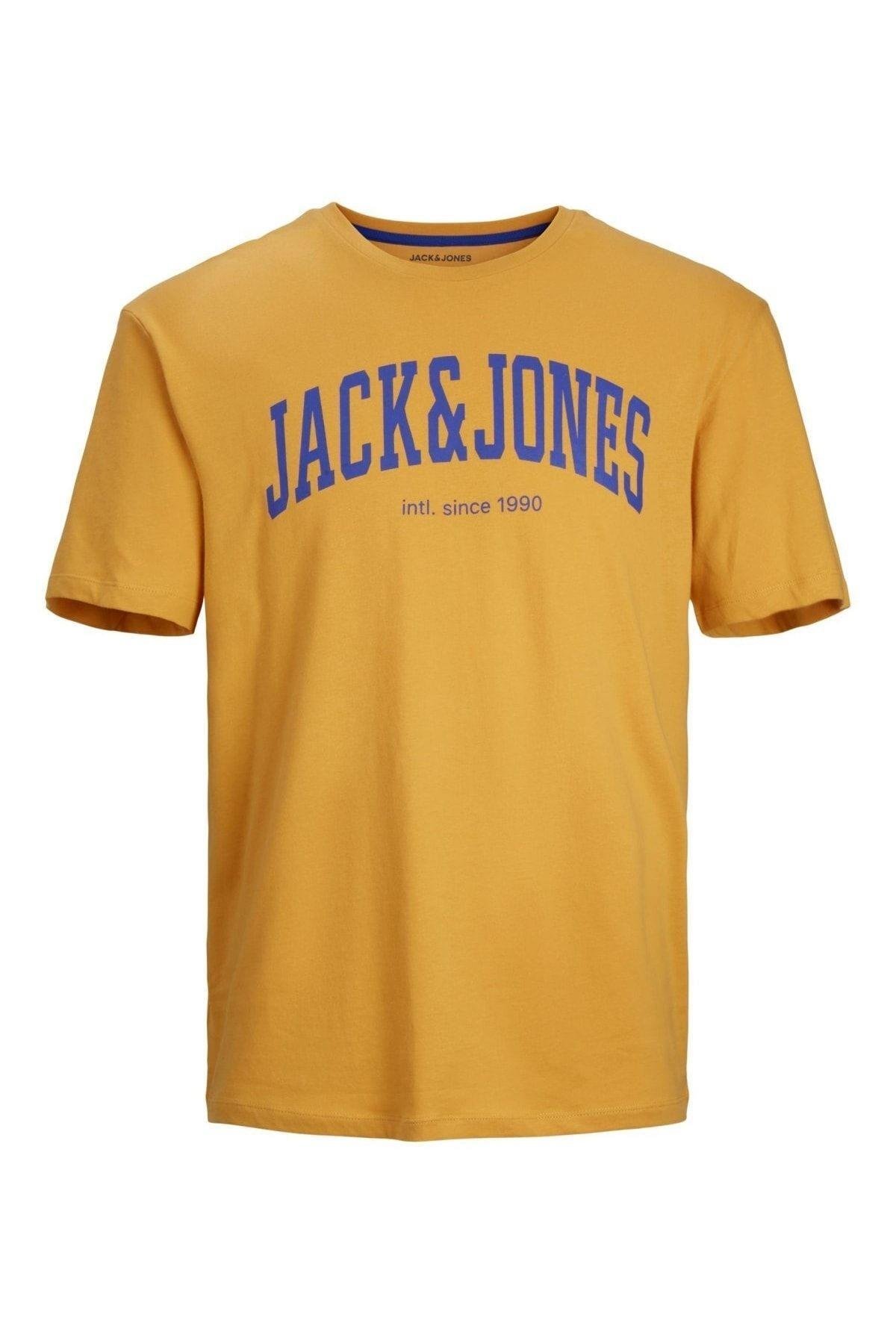 Jack & Jones Erkek Baskılı Pamuklu T-shirt - 12236514 - Jack & Jones - 12236514