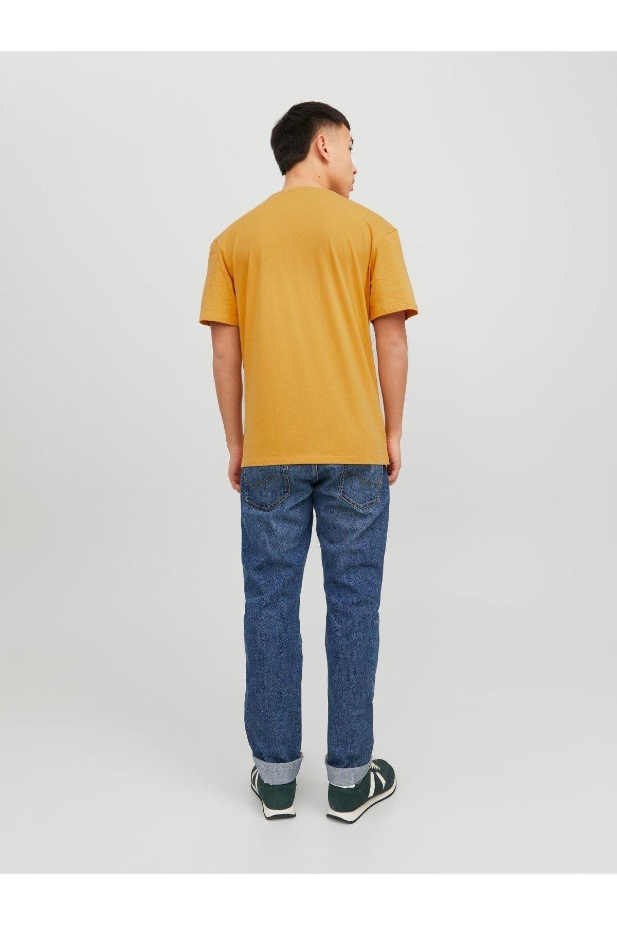 Jack & Jones Erkek Baskılı Pamuklu T-shirt - 12236514 - Jack & Jones - 12236514