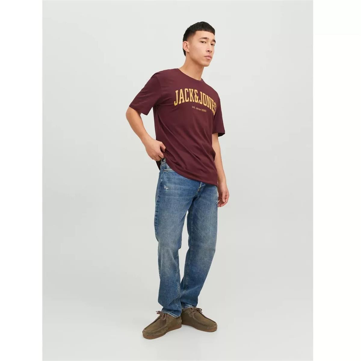 Jack & Jones Erkek Baskılı Pamuklu T-shirt - 12236514 - Jack & Jones - 12236514