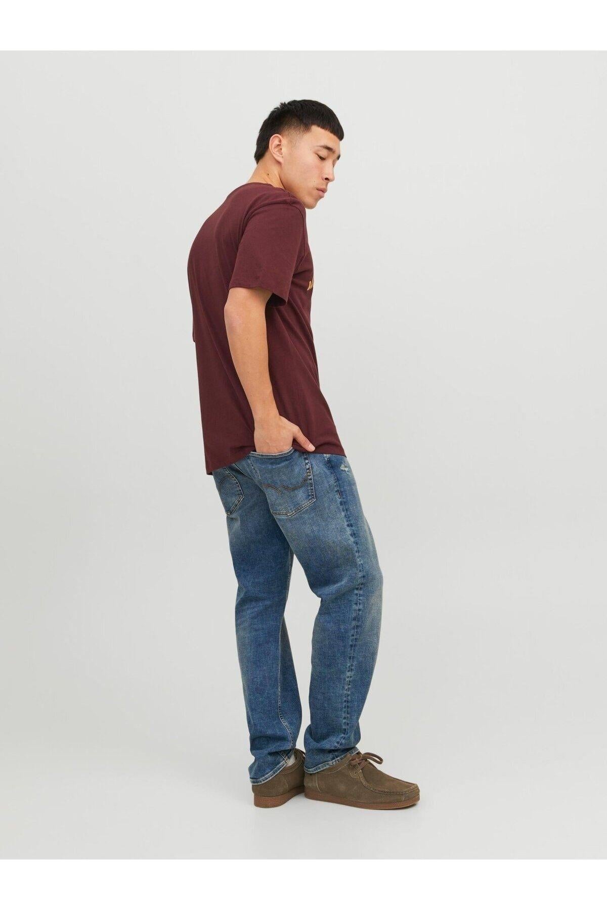 Jack & Jones Erkek Baskılı Pamuklu T-shirt - 12236514 - Jack & Jones - 12236514