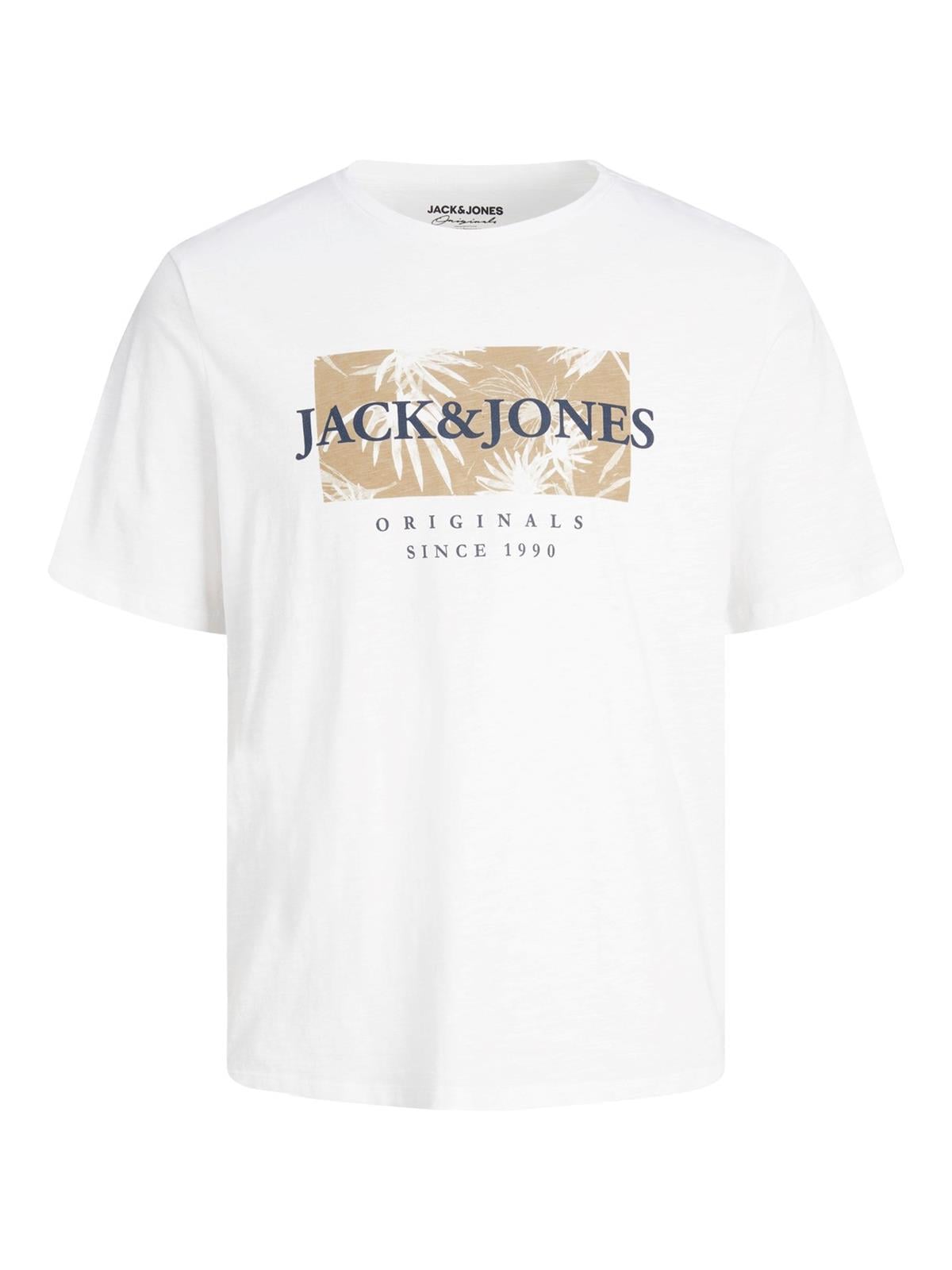 Jack & Jones Erkek Baskılı T-shirt Jorcrayon Tee - 12228774 - Jack & Jones - 12228774