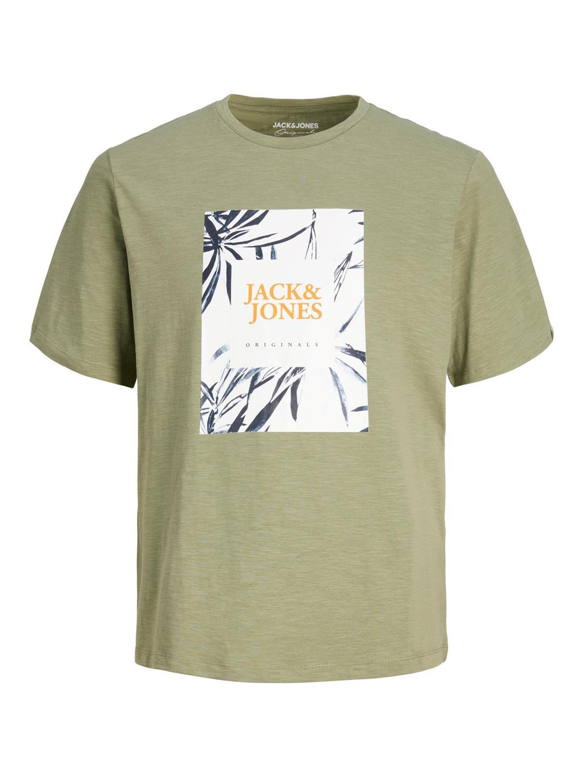 Jack & Jones Erkek Baskılı T-shirt Jorcrayon Tee - 12228774 - Jack & Jones - 12228774