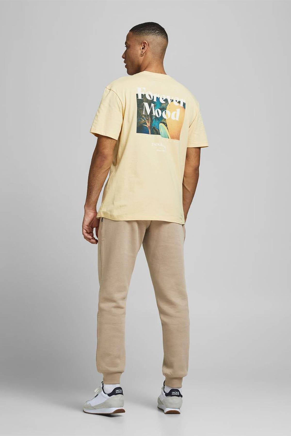 Jack & Jones Erkek Bej Eşofman Gordon Soft Sweatpants - 12195726 - Jack & Jones - 12195726