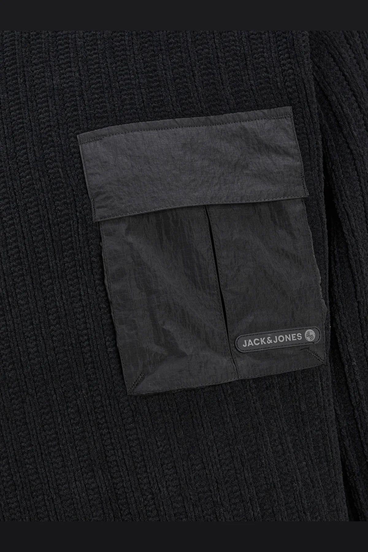 Jack & Jones Erkek Cep Detaylı Bisiklet Yaka Sweatshirt Kazak - 12242984 - Jack & Jones - 12242984
