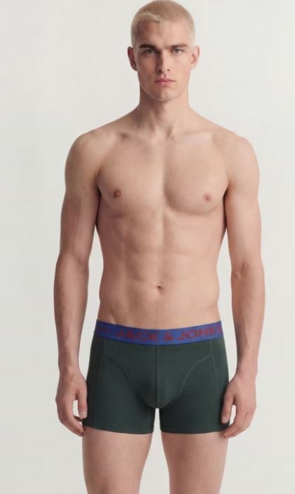 Jack & Jones Erkek Çok Renkli Boxer 3'lü - 12113943  - Jack & Jones - 12113943-1