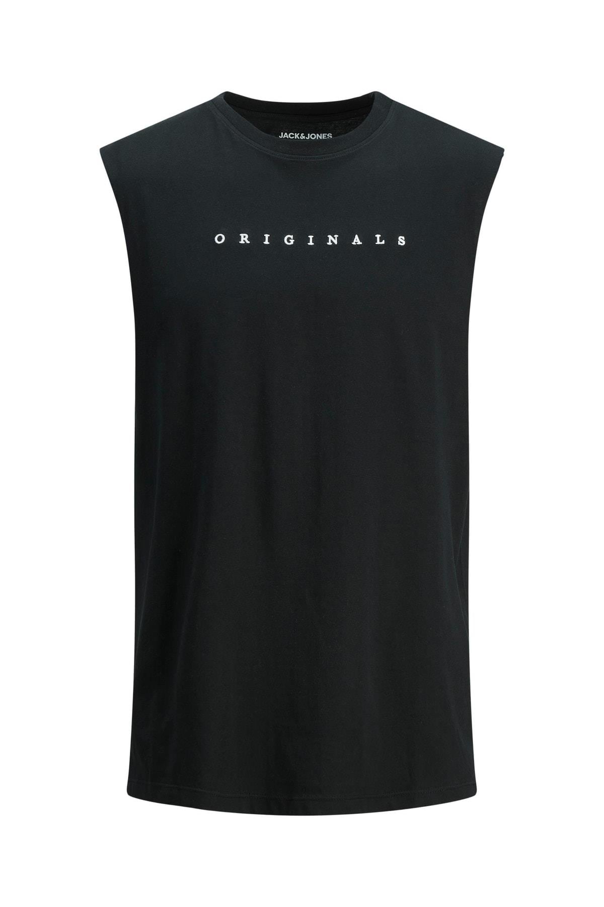 Jack & Jones Erkek Copenhagen Günlük Erkek Siyah Kolsuz Spor Atlet 12210016-02 - Jack & Jones - 12210016