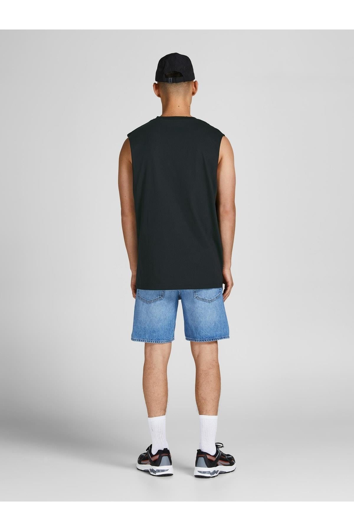 Jack & Jones Erkek Copenhagen Günlük Erkek Siyah Kolsuz Spor Atlet 12210016-02 - Jack & Jones - 12210016
