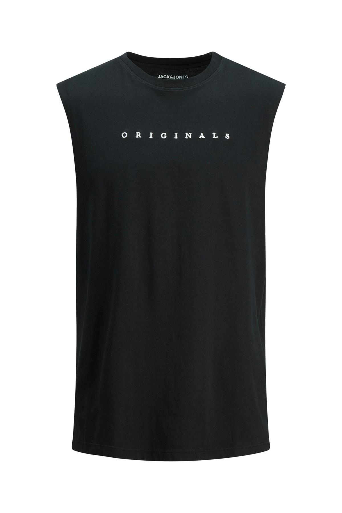 Jack & Jones Erkek Copenhagen Günlük Erkek Siyah Kolsuz Spor Atlet 12210016-02 - Jack & Jones - 12210016