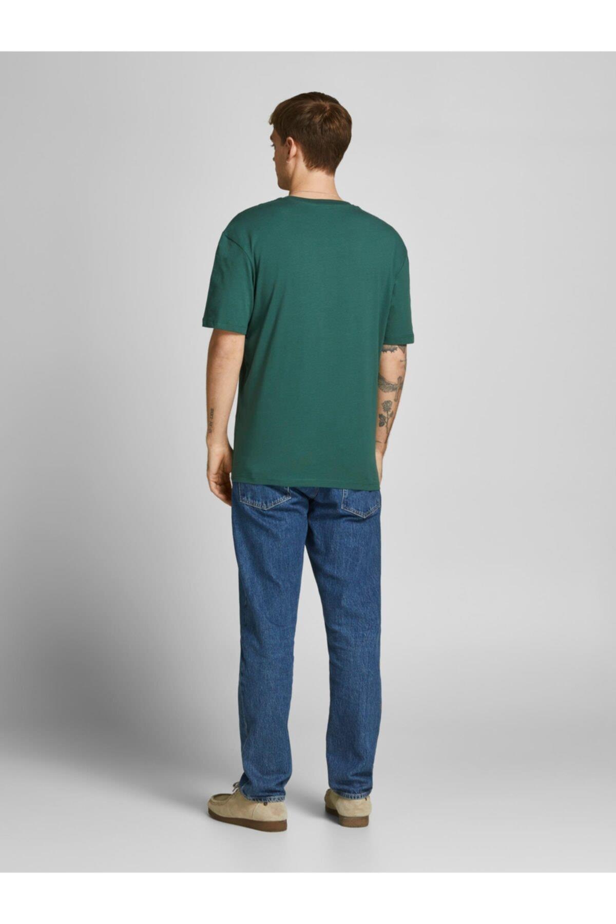 Jack & Jones Erkek Copenhagen Tee Crew Neck Yeşil T-shirt - 12176780-21 - Jack & Jones - 12176780-21