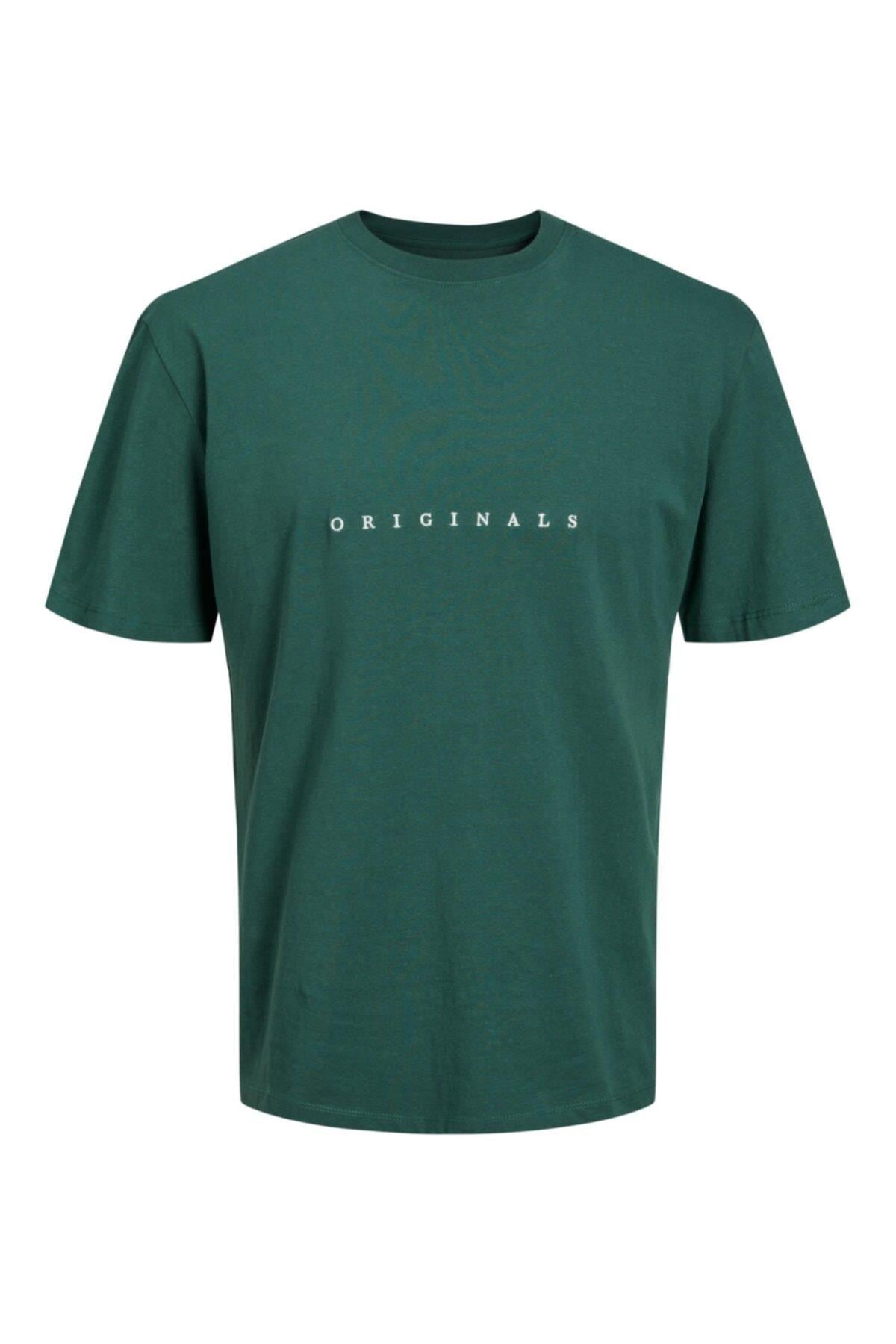Jack & Jones Erkek Copenhagen Tee Crew Neck Yeşil T-shirt - 12176780-21 - Jack & Jones - 12176780-21