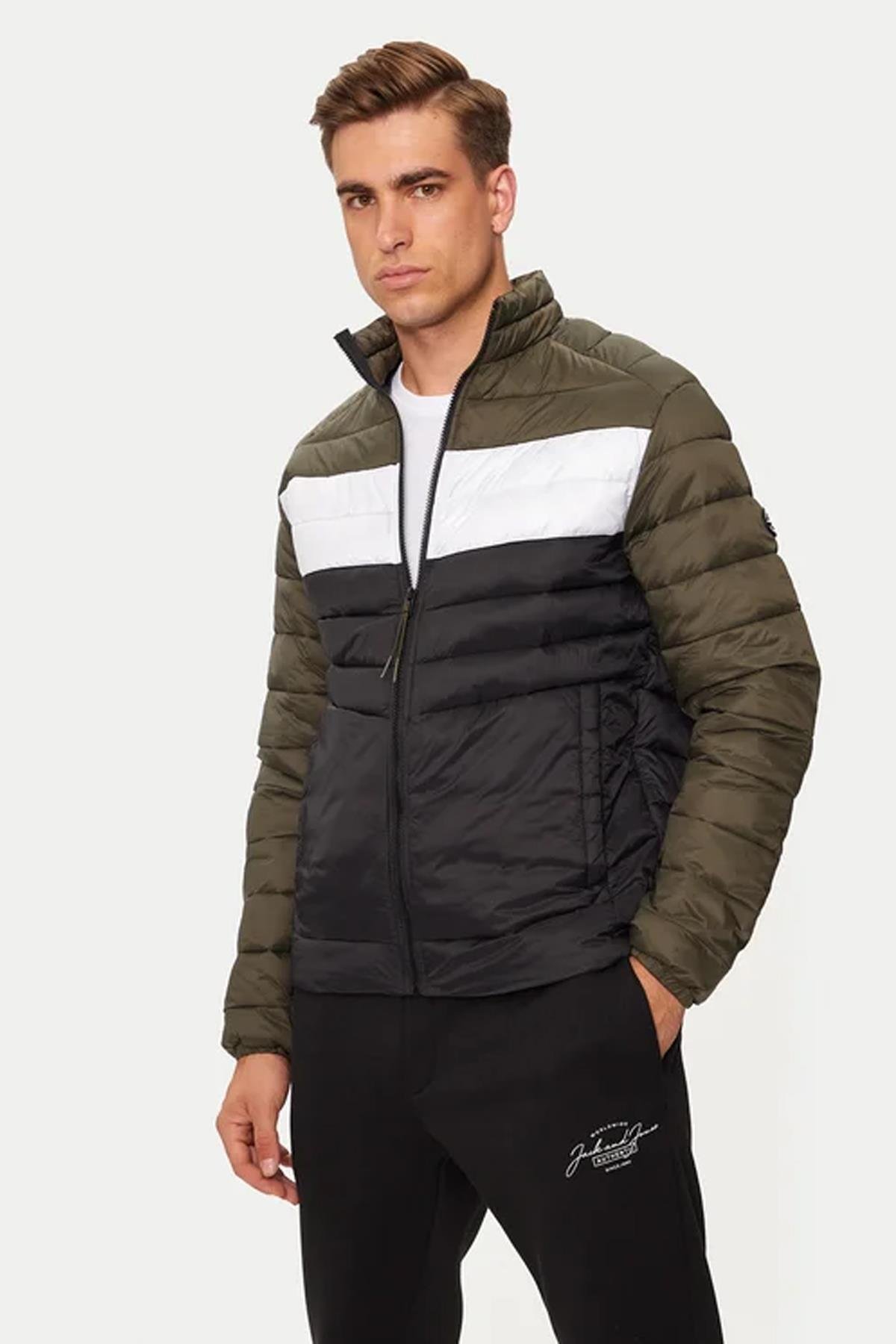 Jack & Jones Erkek Dik Yakalı Şişme Mont - 12258444 - Jack & Jones - 12258444