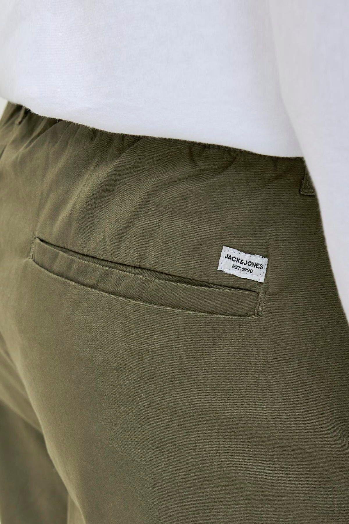 Jack & Jones Erkek Elastik Bel Rahat Kalıp Haki Şort - 12274983 - Jack & Jones - 12274983-3