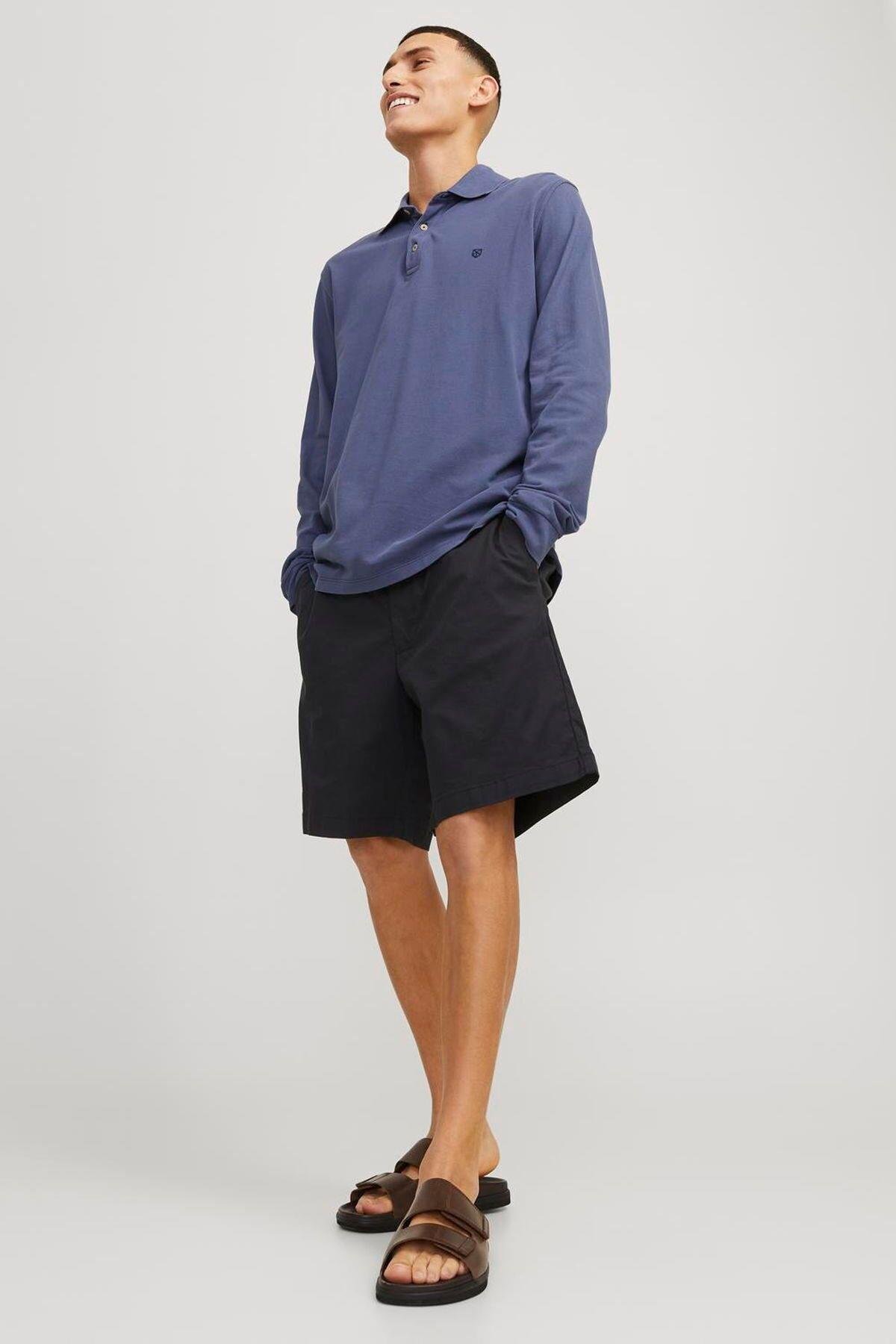 Jack & Jones Erkek Elastik Bel Rahat Kalıp Siyah Şort - 12274983 - Jack & Jones - 12274983-1