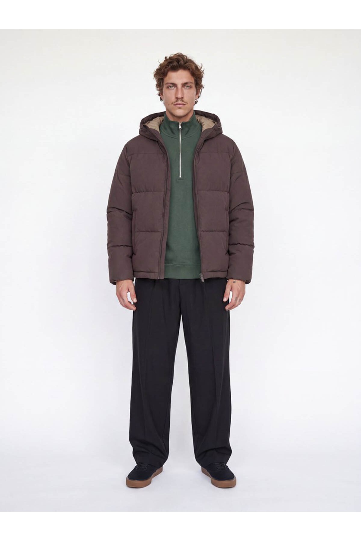 Jack & Jones Erkek Galaxy Ayarlanabilir Bagcikli Kapüşonlu Puffer Yalıtımlı Mont-12303930 - Jack & Jones - 12303930-K