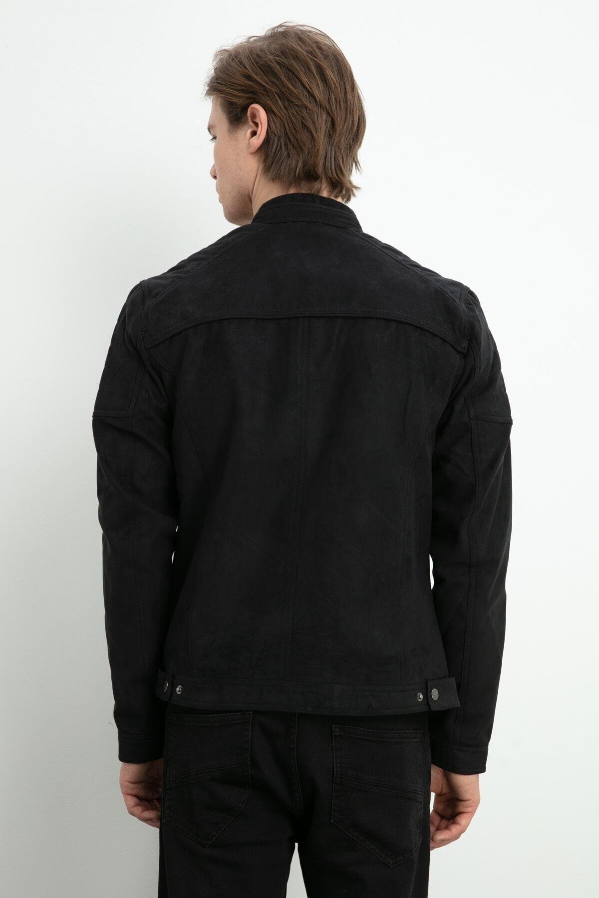 Jack & Jones Erkek Günlük Deri Ceket Jcorocky 12147218 - Jack & Jones - 12147218