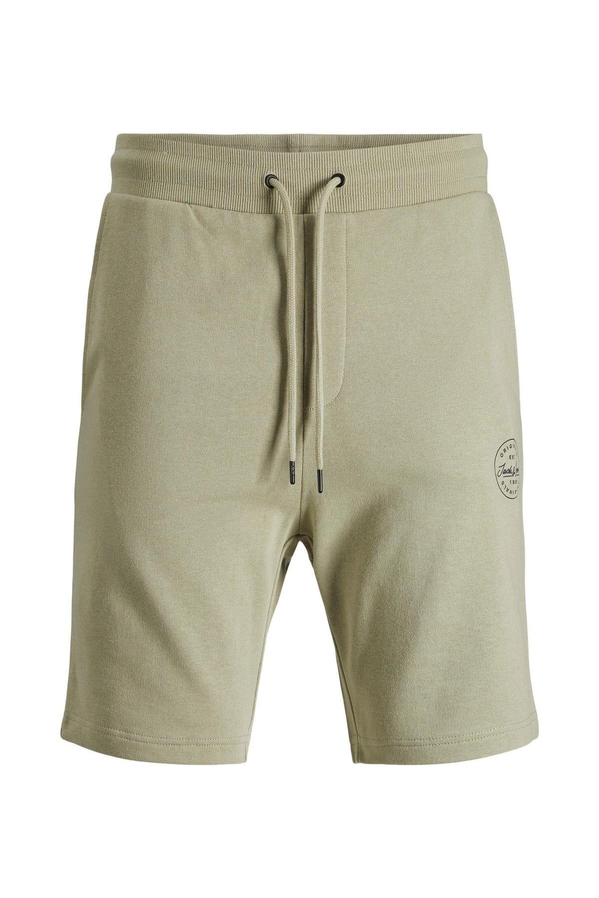 Jack & Jones Erkek Günlük Pamuklu Penye Şort 12182595 - Jack & Jones - 12182595