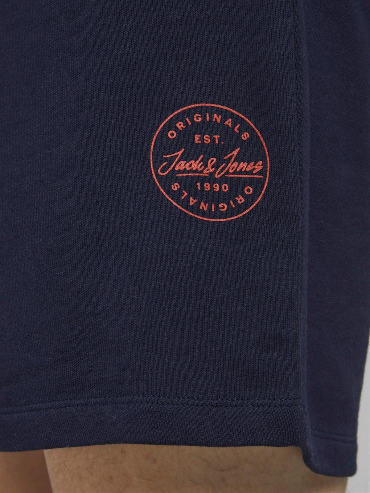 Jack & Jones Erkek Günlük Pamuklu Penye Şort 12182595 - Jack & Jones - 12182595