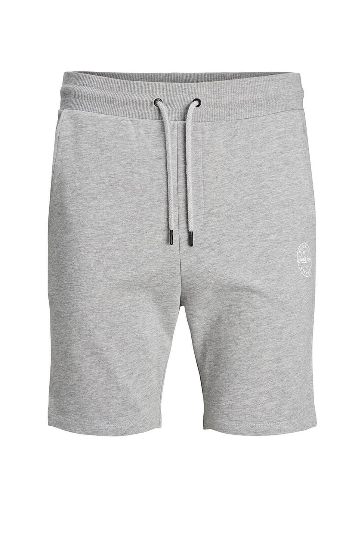 Jack & Jones Erkek Günlük Pamuklu Penye Şort 12182595 - Jack & Jones - 12182595