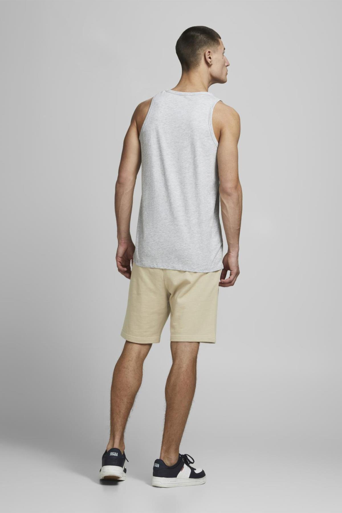 Jack & Jones Erkek Günlük Pamuklu Penye Şort 12182595 - Jack & Jones - 12182595