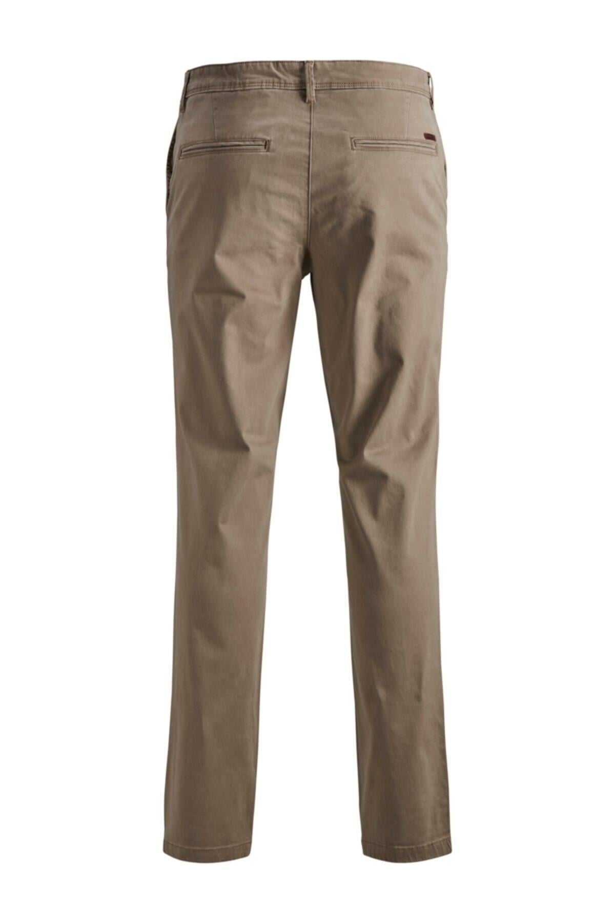 Jack & Jones Erkek Günlük Yumuşak Kumaş Bej Pantolon - 12150160sg - Jack & Jones - 12150160SG