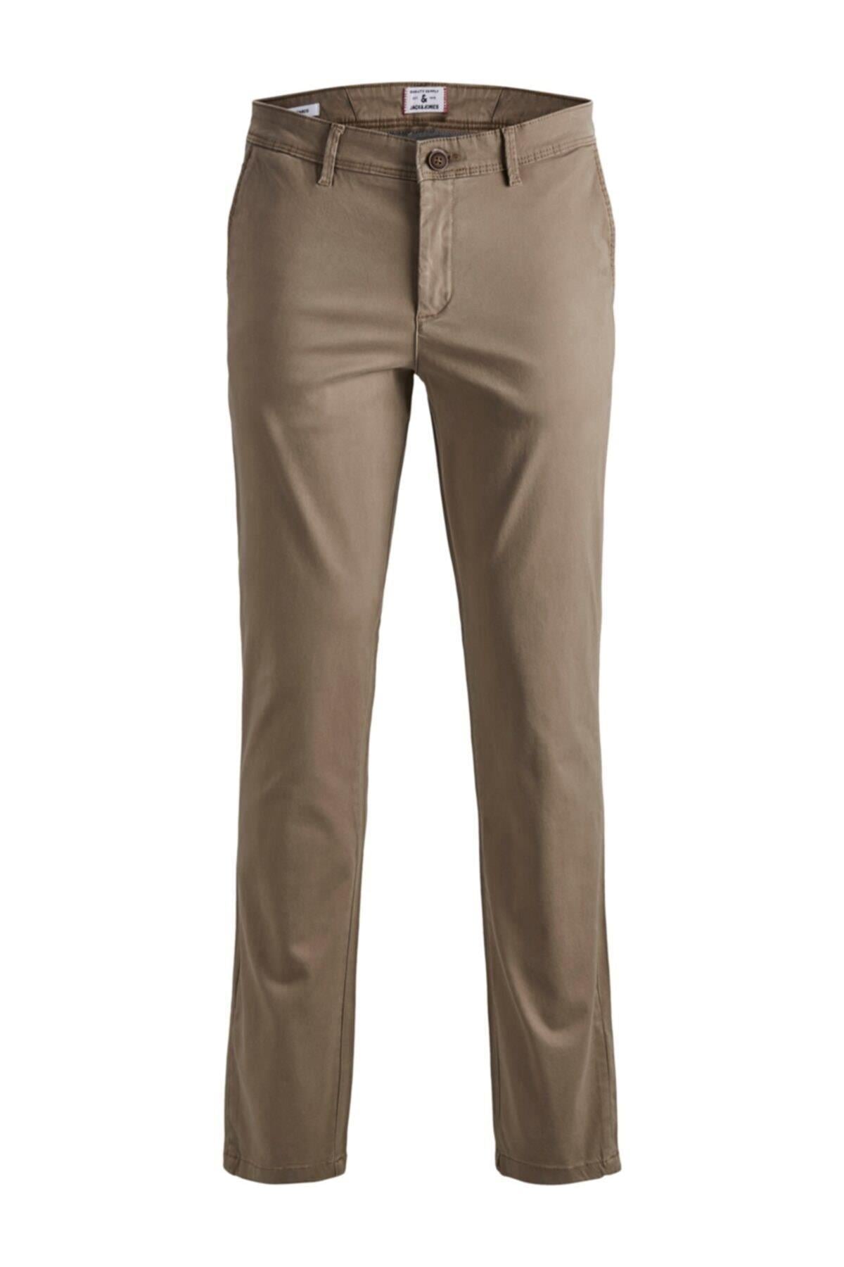 Jack & Jones Erkek Günlük Yumuşak Kumaş Bej Pantolon - 12150160sg - Jack & Jones - 12150160SG