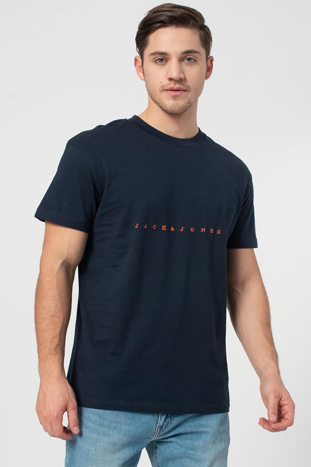 Jack & Jones Erkek İşlemeli Baskı Tshirt -  12176780 - Jack & Jones - 12176780