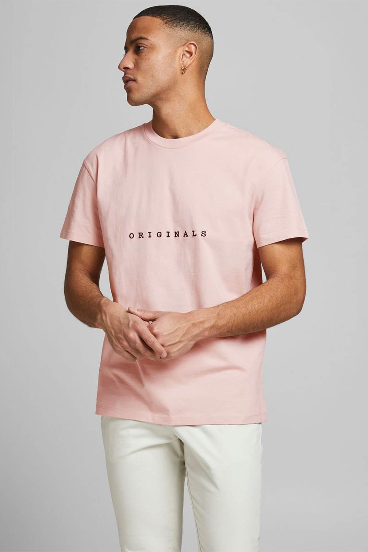 Jack & Jones Erkek İşlemeli Baskı Tshirt -  12176780 - Jack & Jones - 12176780