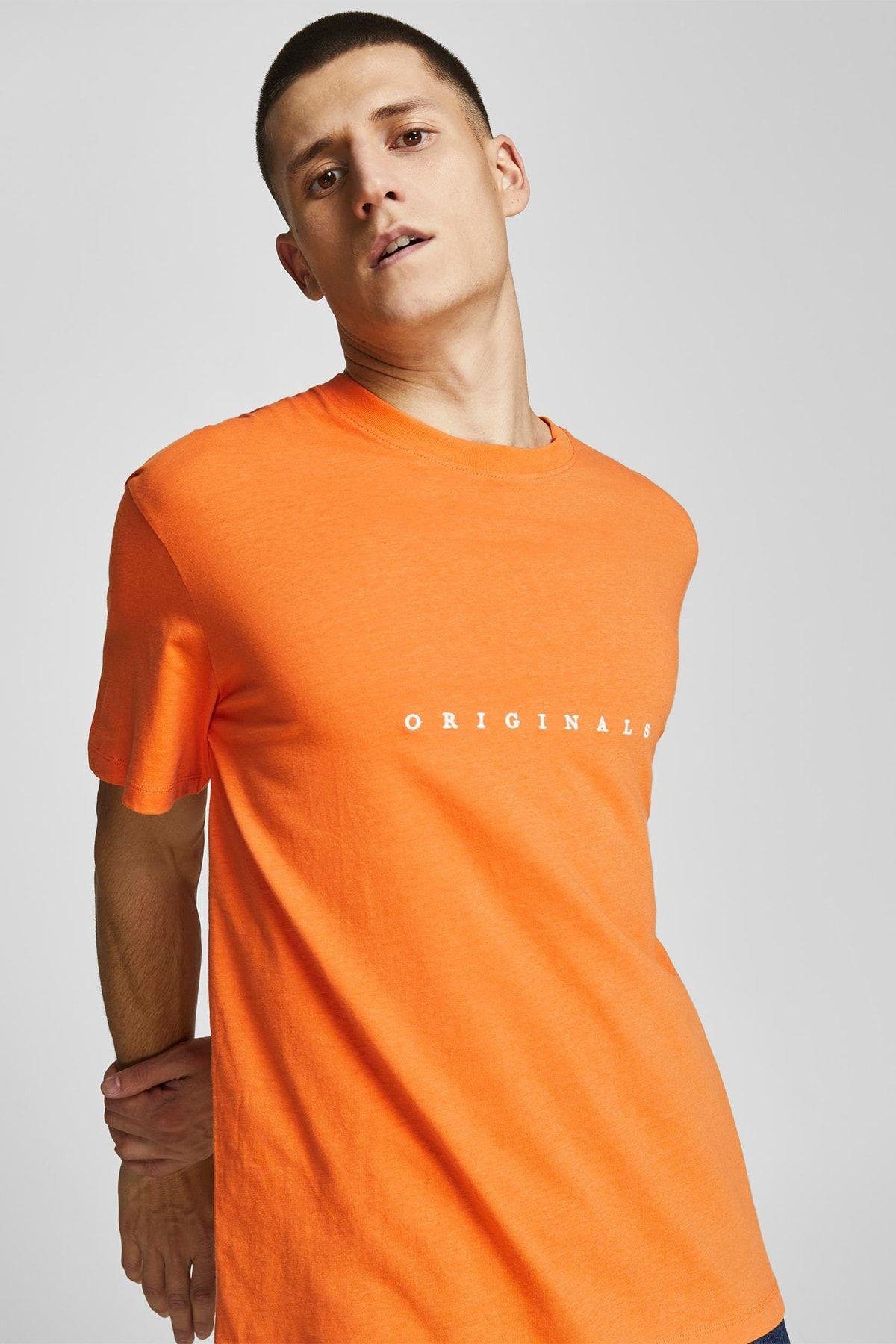 Jack & Jones Erkek İşlemeli Baskı Tshirt -  12176780 - Jack & Jones - 12176780