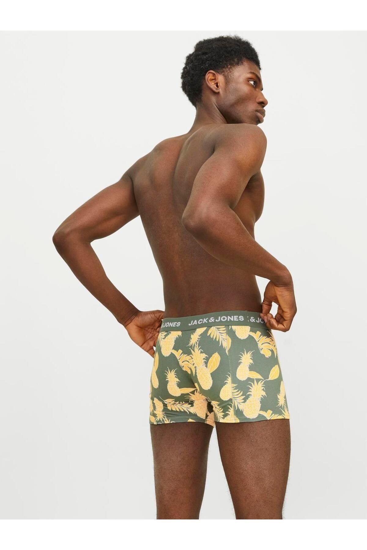 Jack & Jones Erkek Jacdan Trunks 3lü Paket Boxer - 12256550-02 - Jack & Jones - 12256550
