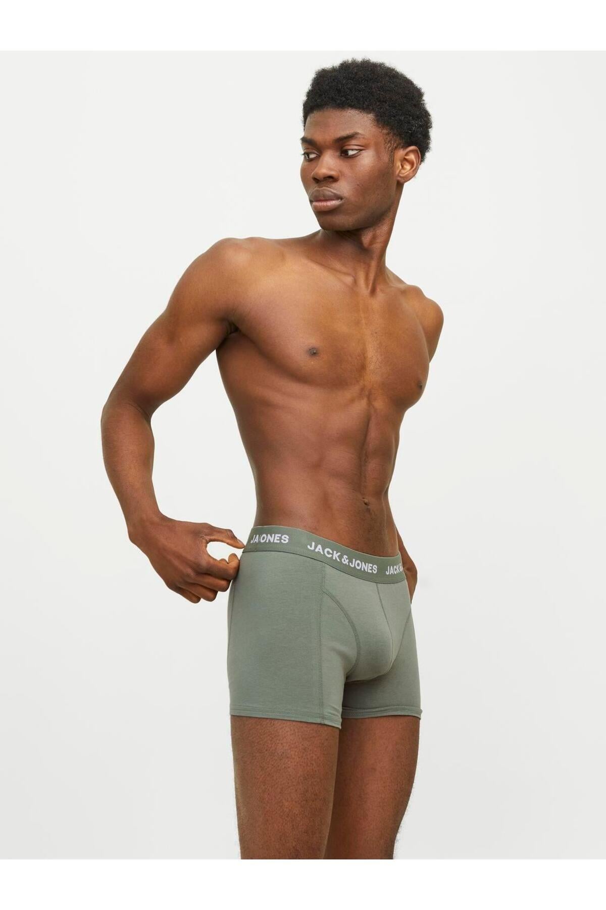 Jack & Jones Erkek Jacdan Trunks 3lü Paket Boxer - 12256550-02 - Jack & Jones - 12256550