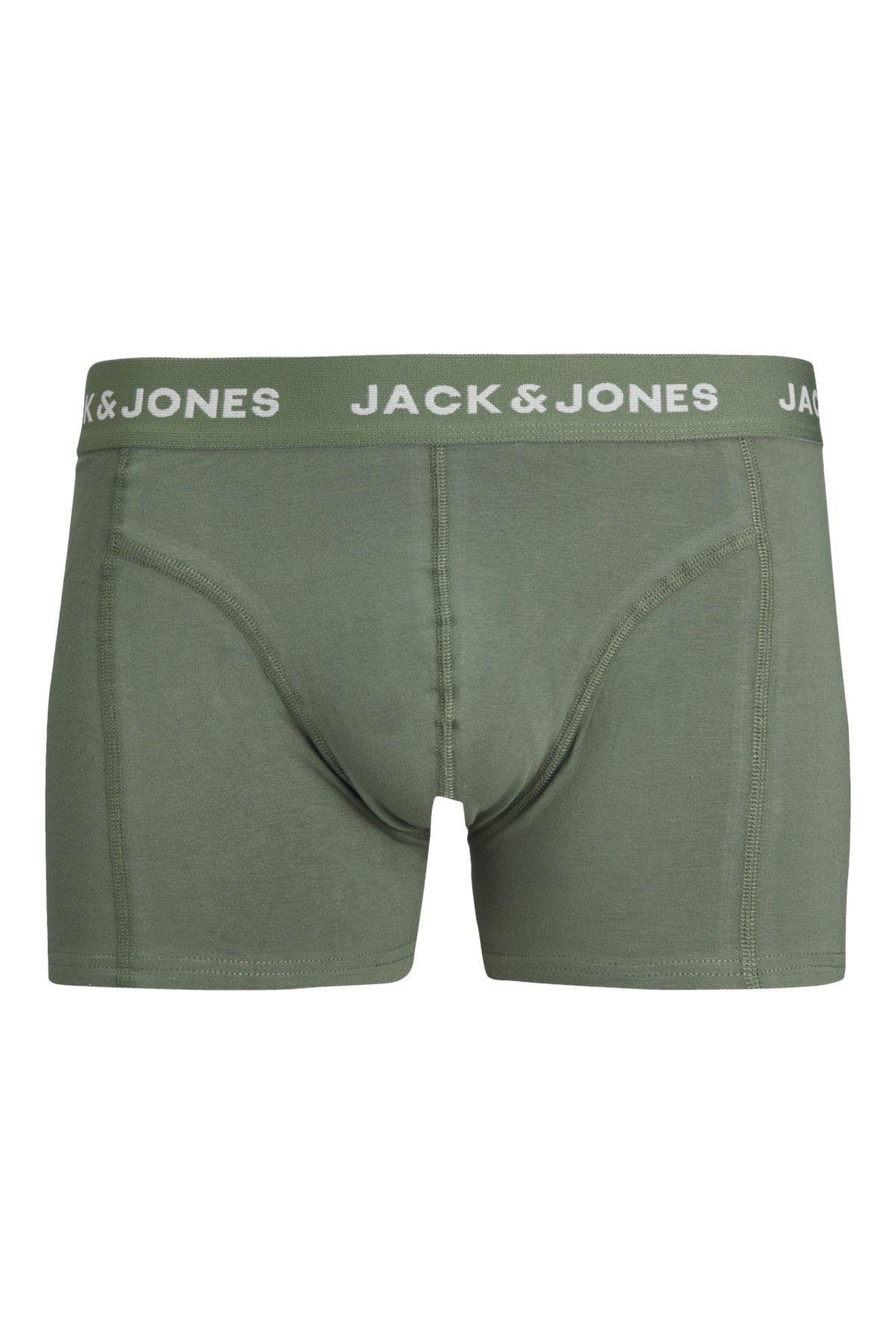 Jack & Jones Erkek Jacdan Trunks 3lü Paket Boxer - 12256550-02 - Jack & Jones - 12256550