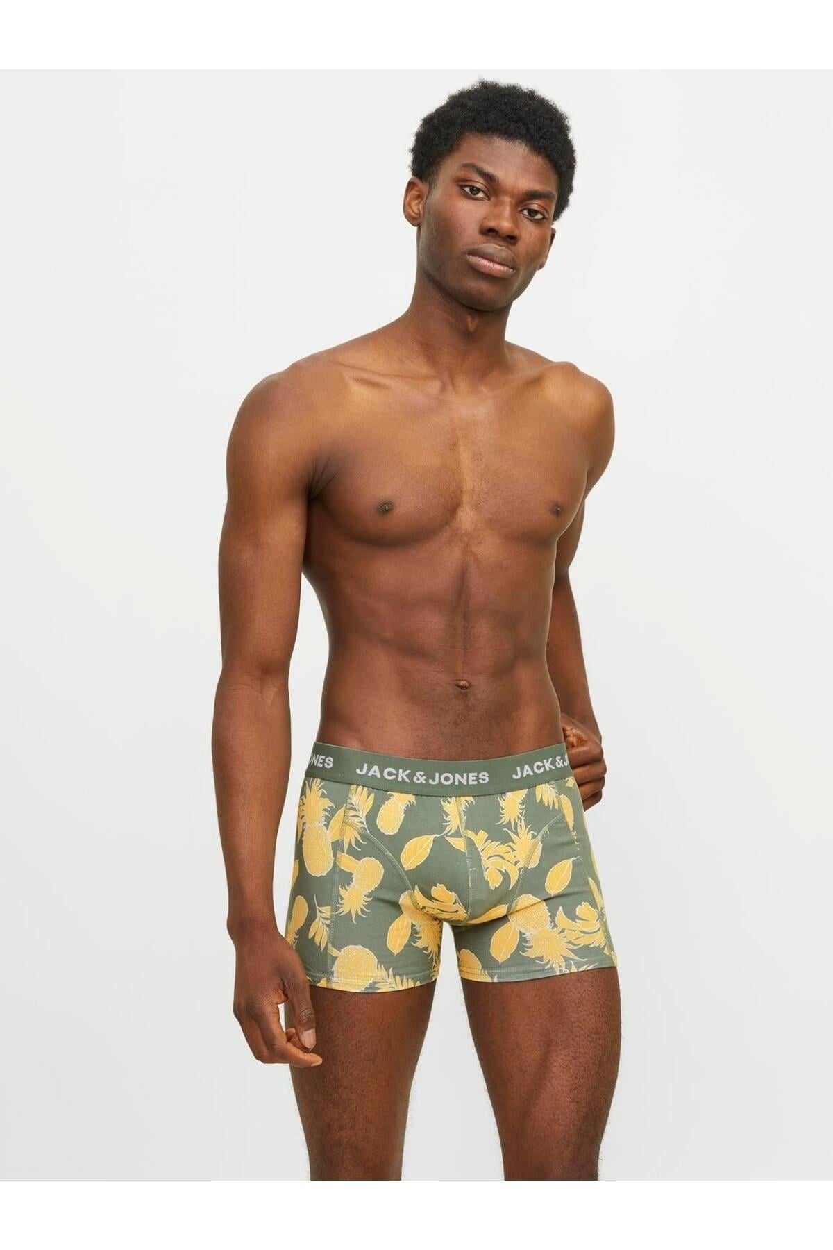 Jack & Jones Erkek Jacdan Trunks 3lü Paket Boxer - 12256550-02 - Jack & Jones - 12256550