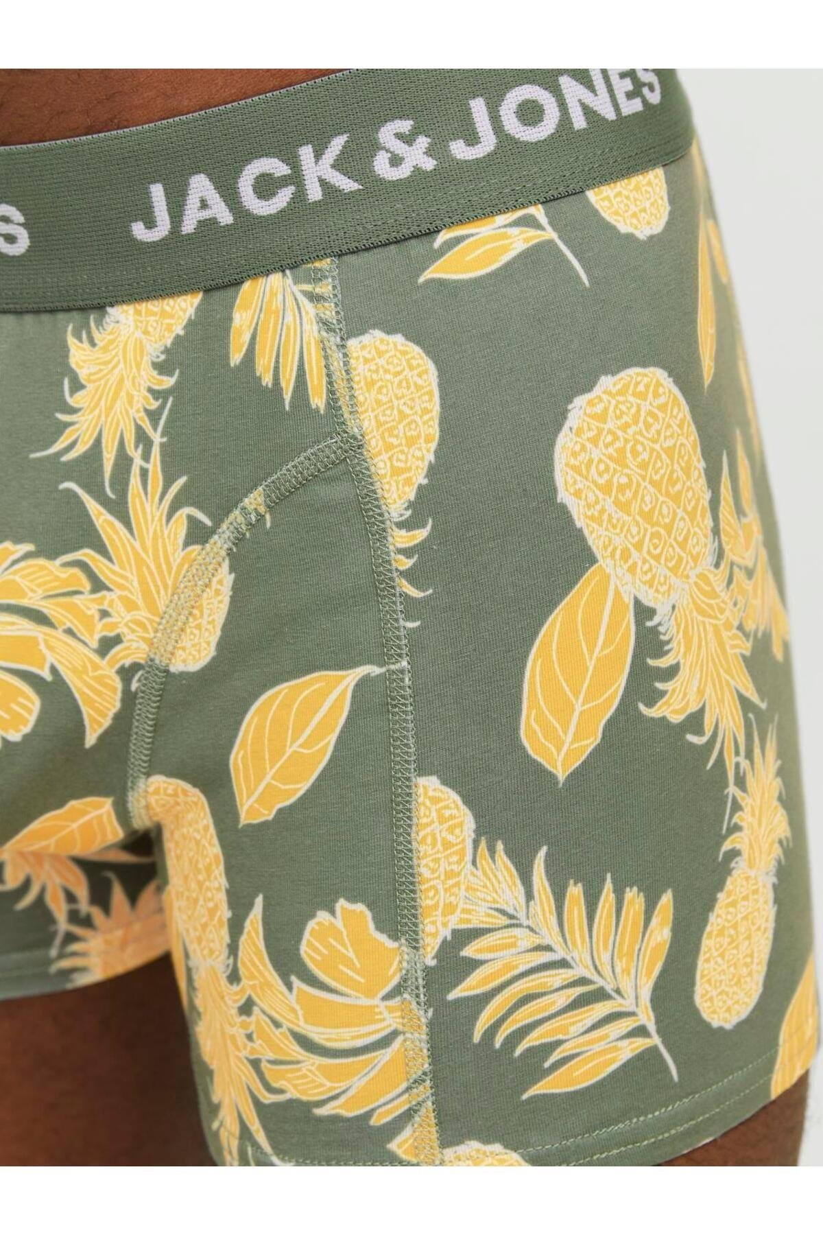 Jack & Jones Erkek Jacdan Trunks 3lü Paket Boxer - 12256550-02 - Jack & Jones - 12256550