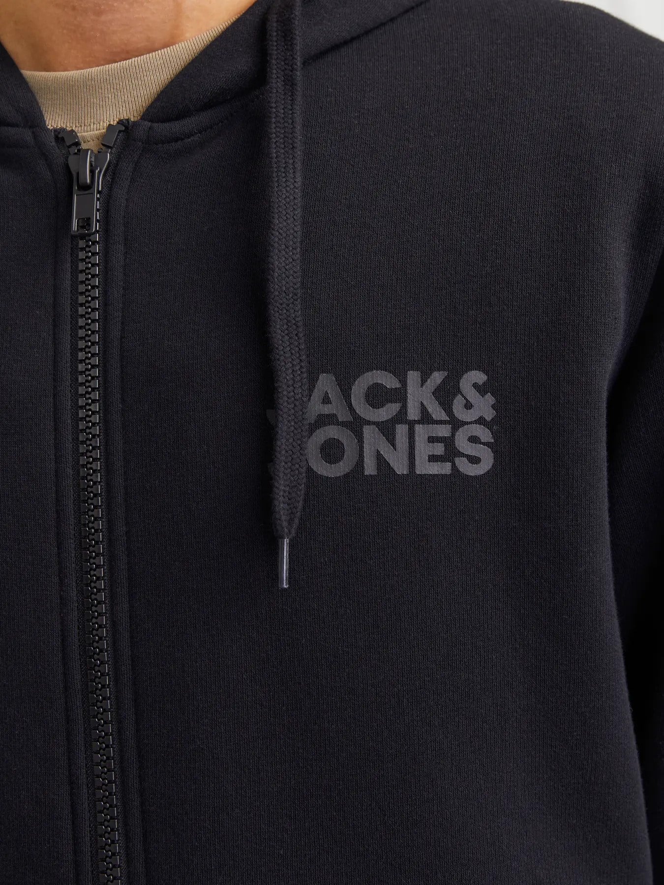 Jack & Jones Erkek JJECORP Logolu Siyah Hırka -12265177  - Jack & Jones - 12265177-S