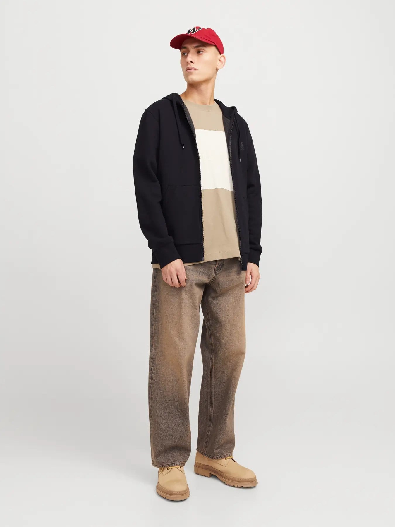 Jack & Jones Erkek JJECORP Logolu Siyah Hırka -12265177  - Jack & Jones - 12265177-S