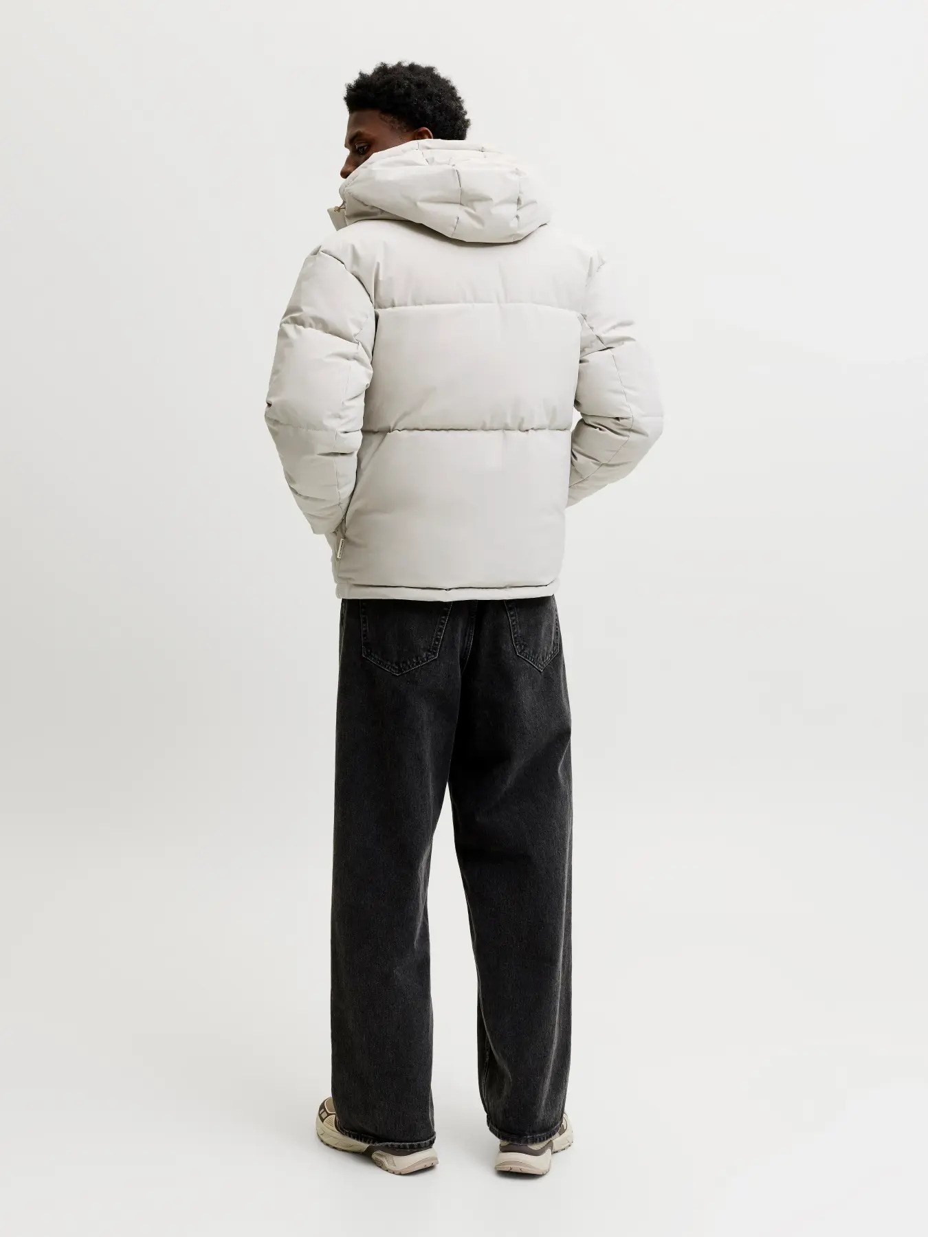 Jack & Jones Erkek Jjesoho Şişme Gri Mont - 12298862   - Jack & Jones - 12298862-G