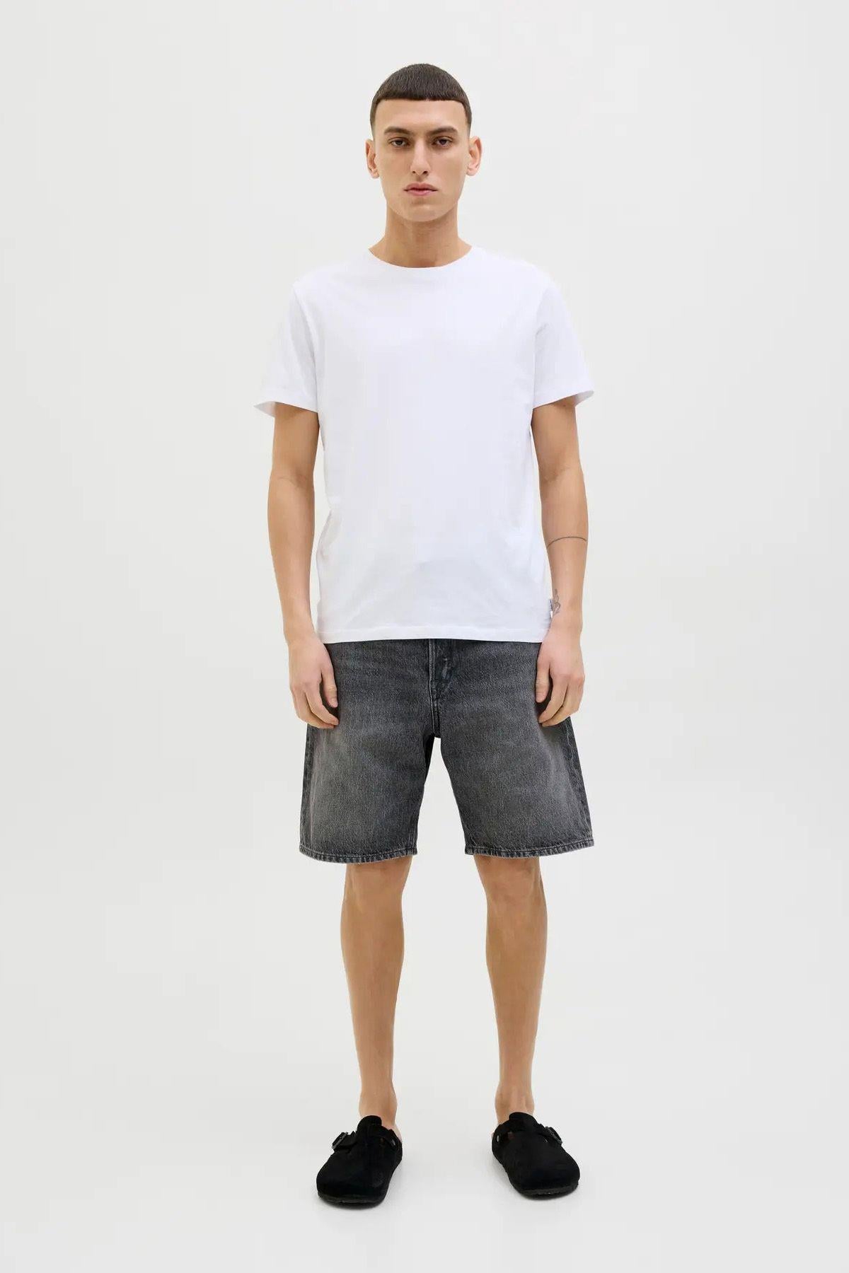 Jack & Jones Erkek Jjıtony Rahat Kesim Siyah Jean Şort - 12269533 - Jack & Jones - 12269533-B