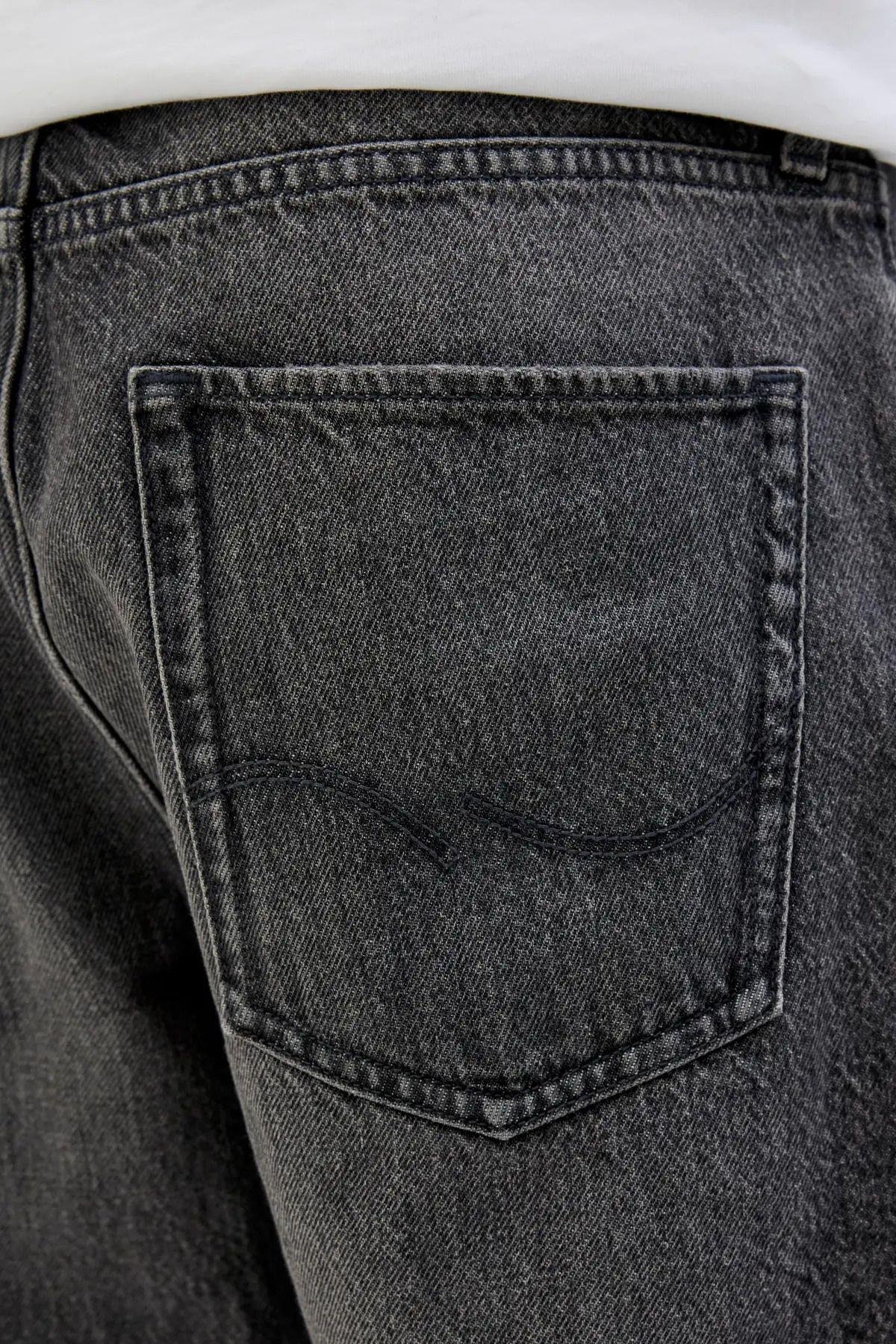 Jack & Jones Erkek Jjıtony Rahat Kesim Siyah Jean Şort - 12269533 - Jack & Jones - 12269533-B