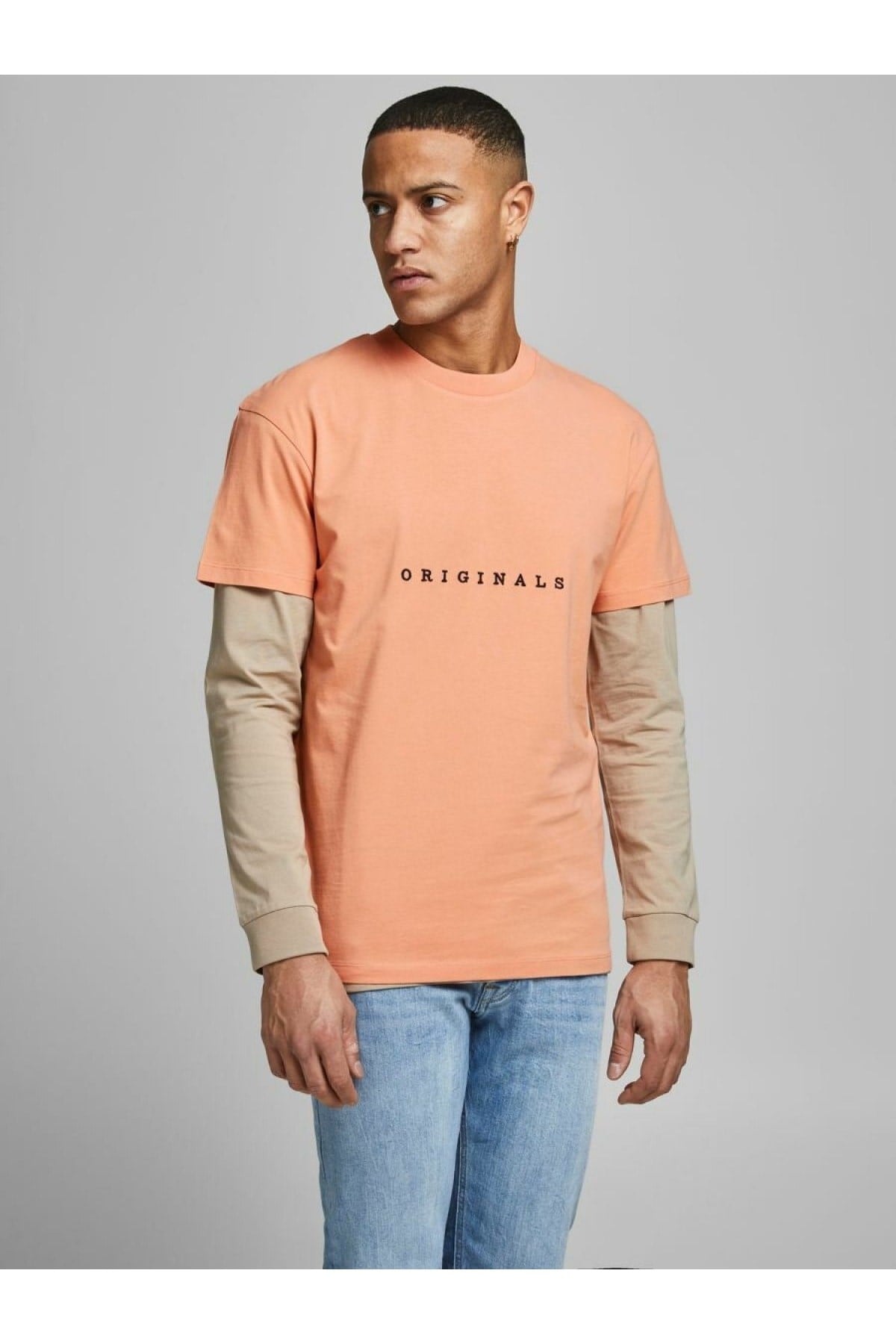 Jack & Jones Erkek Jorcopenhagen Yavruağzı Tişört - 12176780 - Jack & Jones - 12176780-2