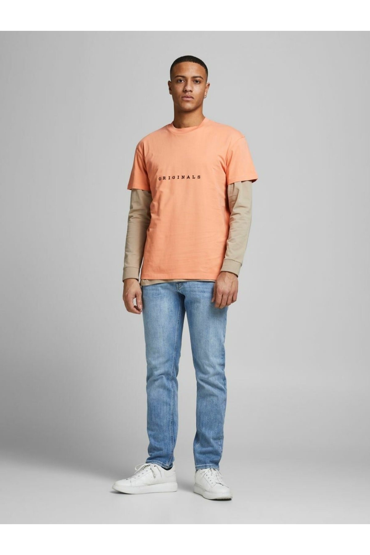 Jack & Jones Erkek Jorcopenhagen Yavruağzı Tişört - 12176780 - Jack & Jones - 12176780-2