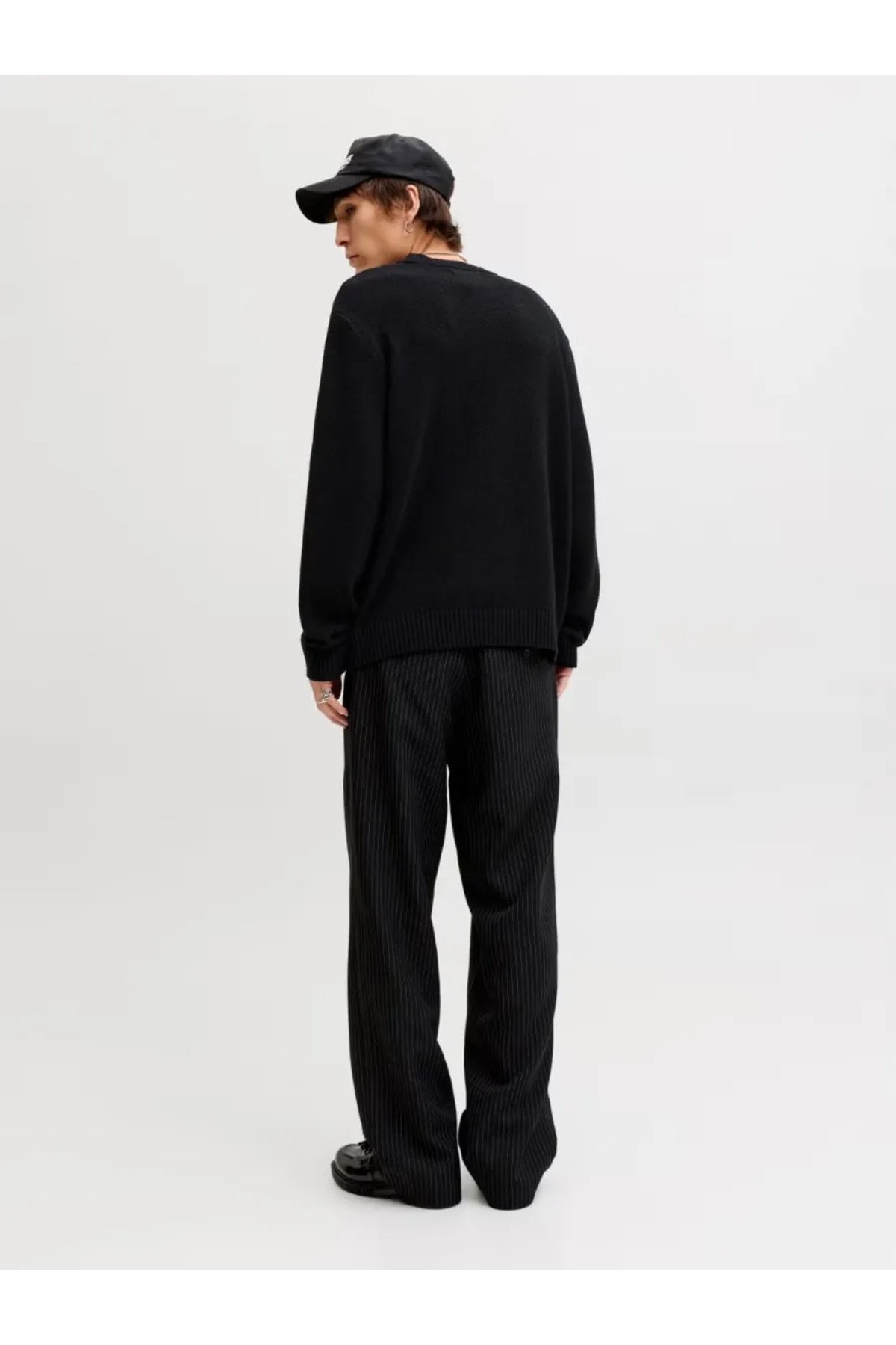 Jack & Jones Erkek Jornorrebro Catskılls Knıt Crew Neck Siyah Kazak - 12293244 - Jack & Jones - 12293244-S