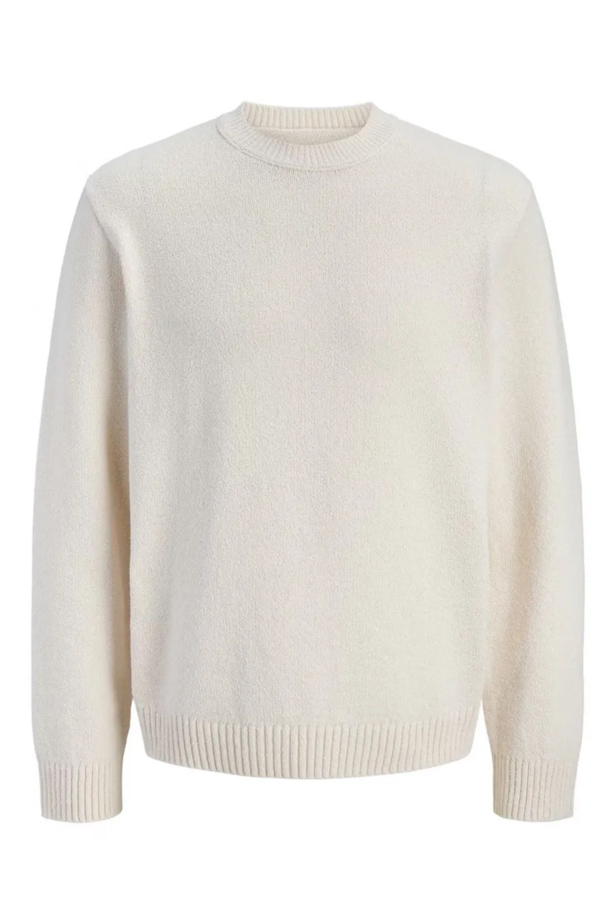 Jack & Jones Erkek Jornorrebro Catskılls Knıt Crew Neck Sn Beyaz Kazak -12293244 - Jack & Jones - 12293244-B
